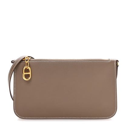 Hermes Evercolor Chaine d'Ancre Zipengo Pochette To Go Etoupe 1 of 9