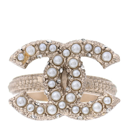 Chanel Pearl CC Ring 54 Gold 1 of 6