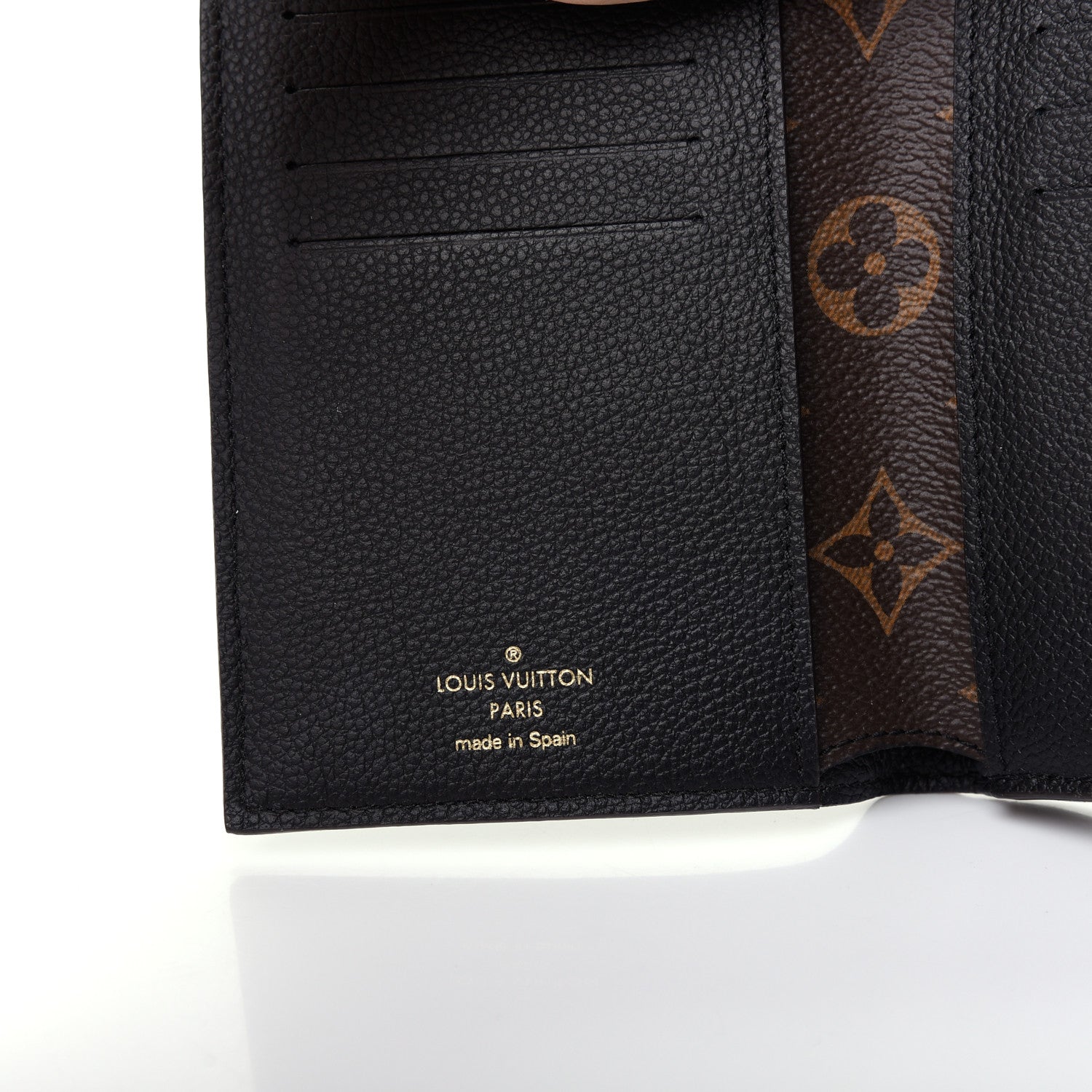 Louis Vuitton Monogram Pallas Compact Wallet Black 7 of 9