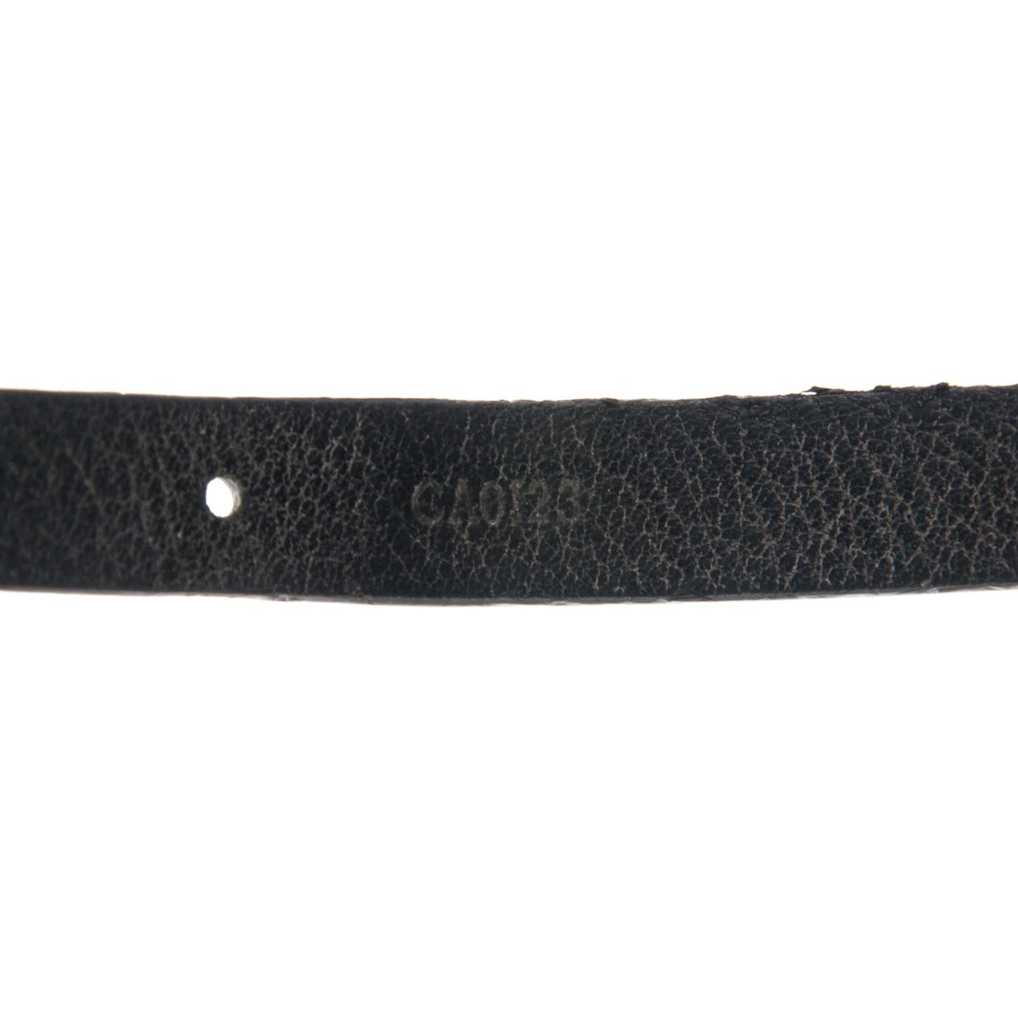 Calfskin Stamp It Bracelet 17 Black