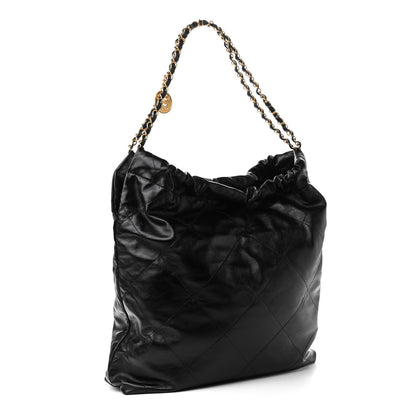 Chanel Calfskin Quilted Large Chanel 22 Black 4 of 11