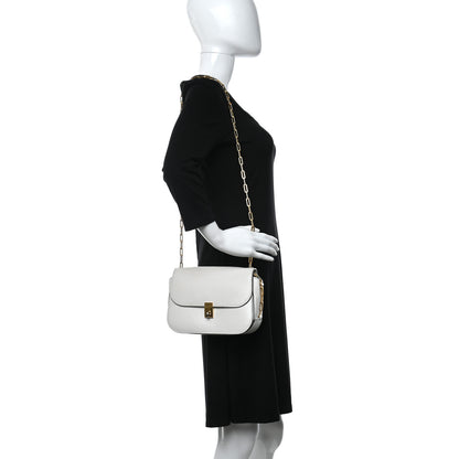 Valentino Garavani Vitello Chain Flap Bag White 2 of 12
