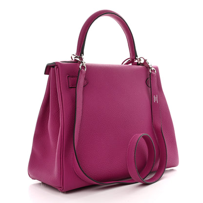 Hermes Togo Kelly Retourne 28 Rose Pourpre 3 of 12