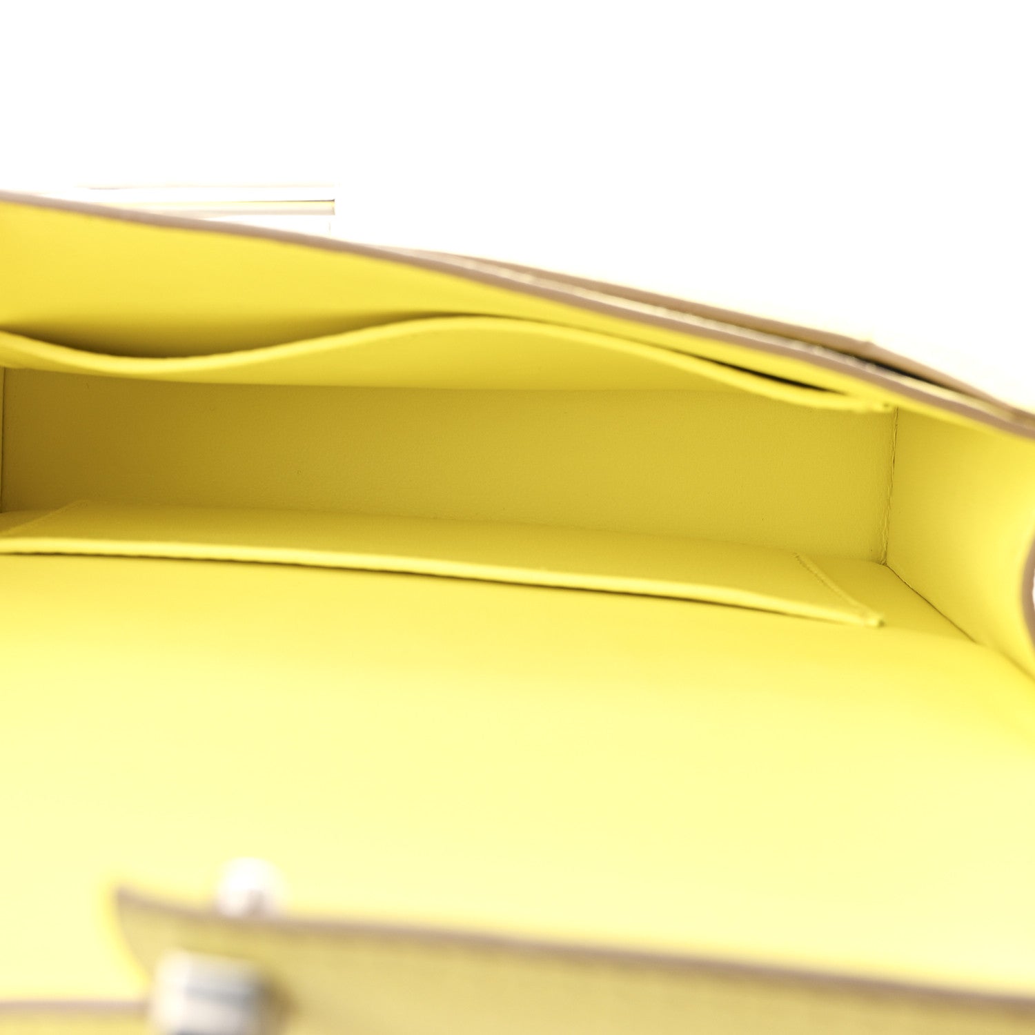 Hermes Chevre Mysore Mini Verrou Chaine Bag Limoncello 5 of 10
