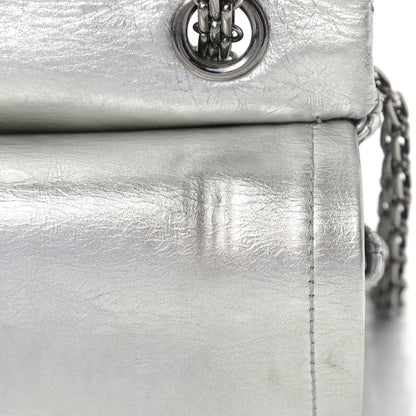 Chanel Metallic Aged Calfskin Quilted 2.55 Reissue 226 Flap Silver 8 of 15