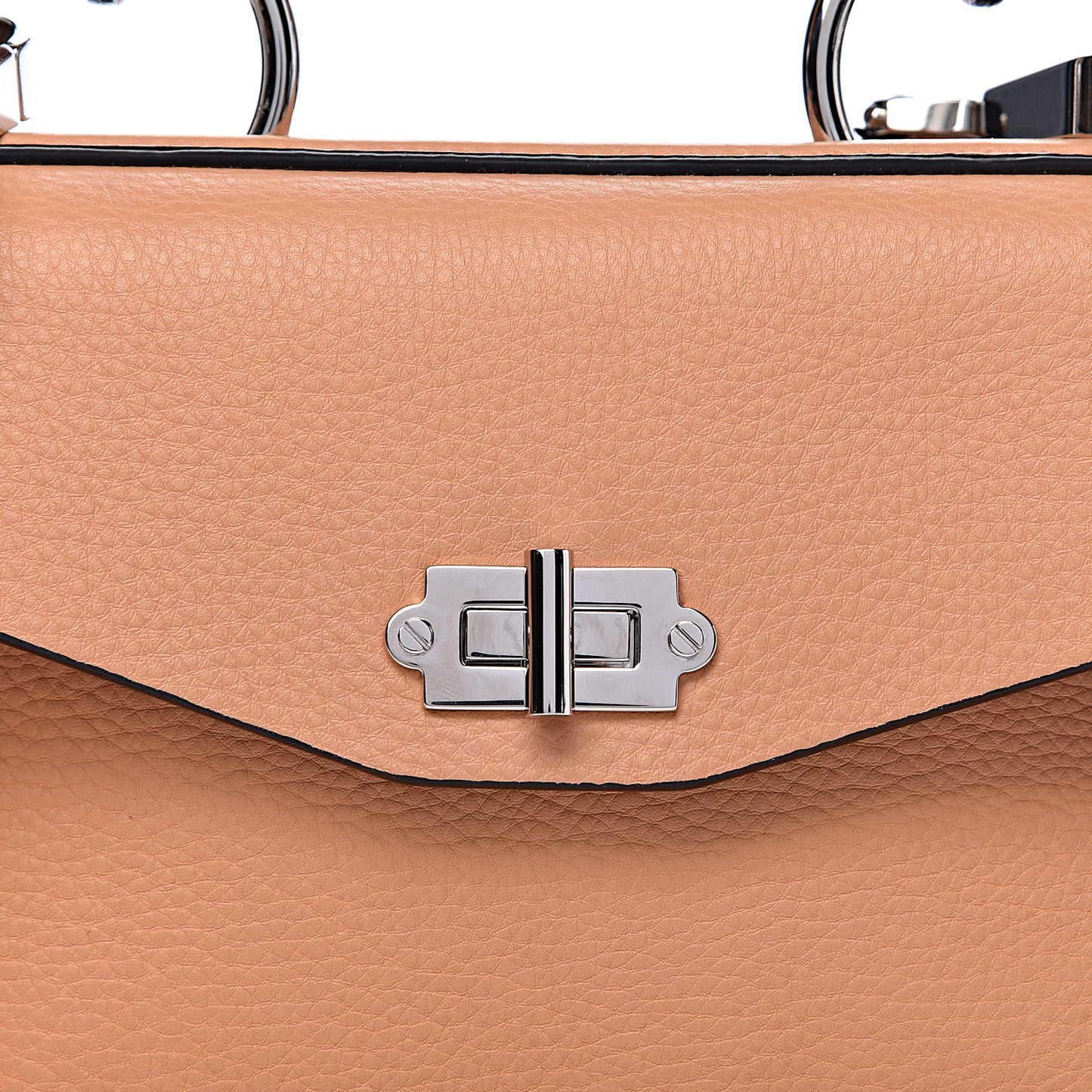 Calfskin Small Hava Top Handle Bag Wheat