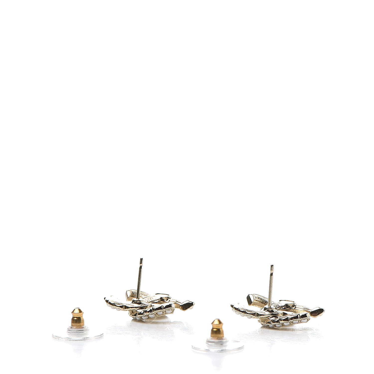 Chanel Pearl Queen of France CC Earrings Gold 3 of 5