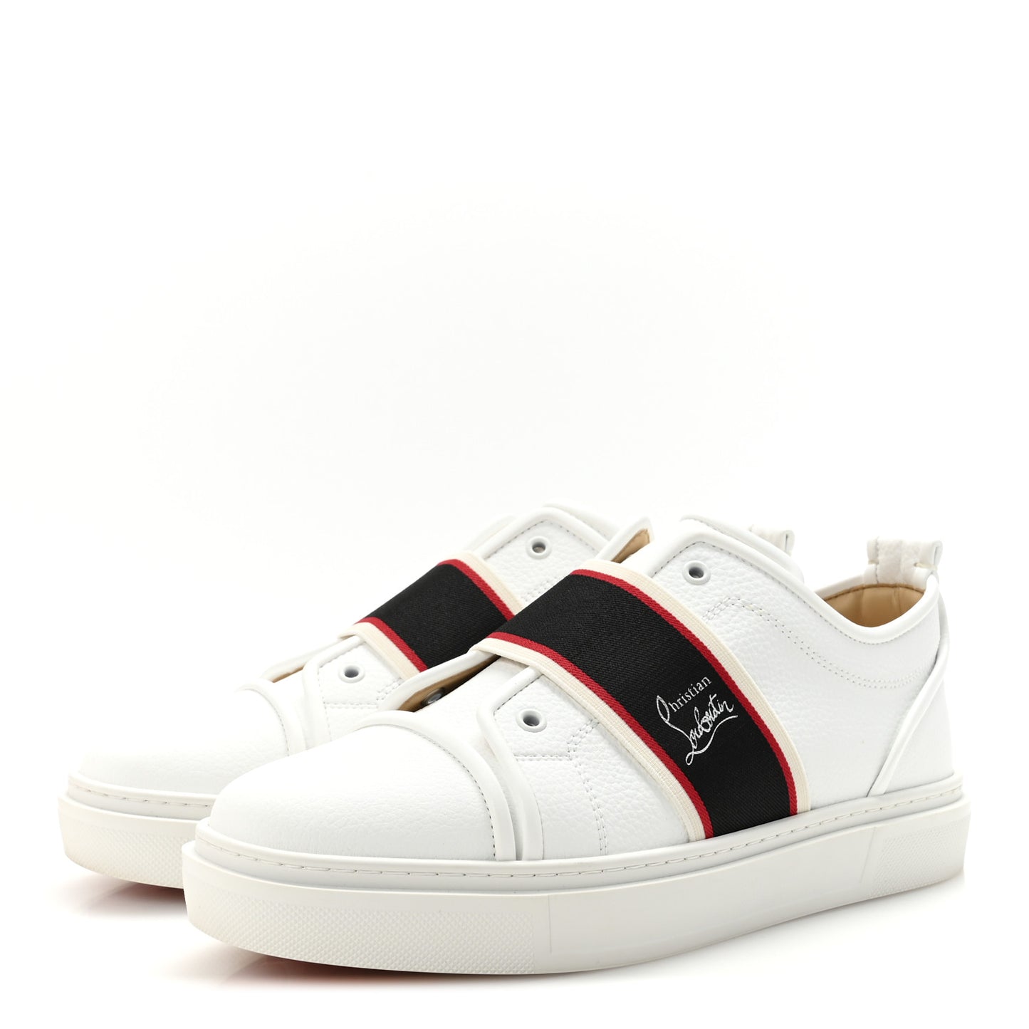 Calfskin Mens Adolescenza Flat Sneakers 43.5 White