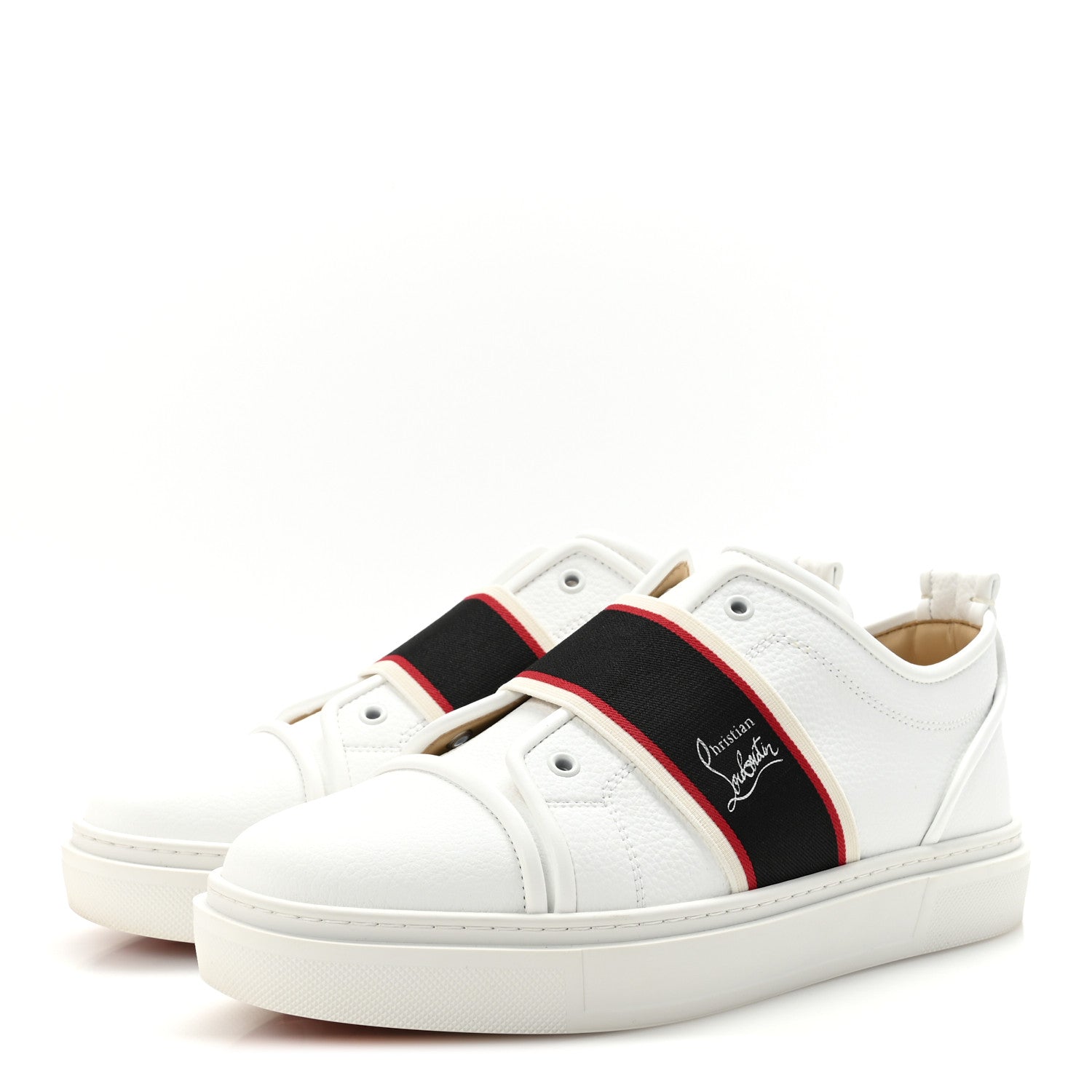 Christian Louboutin Calfskin Mens Adolescenza Flat Sneakers 43.5 White 4 of 9