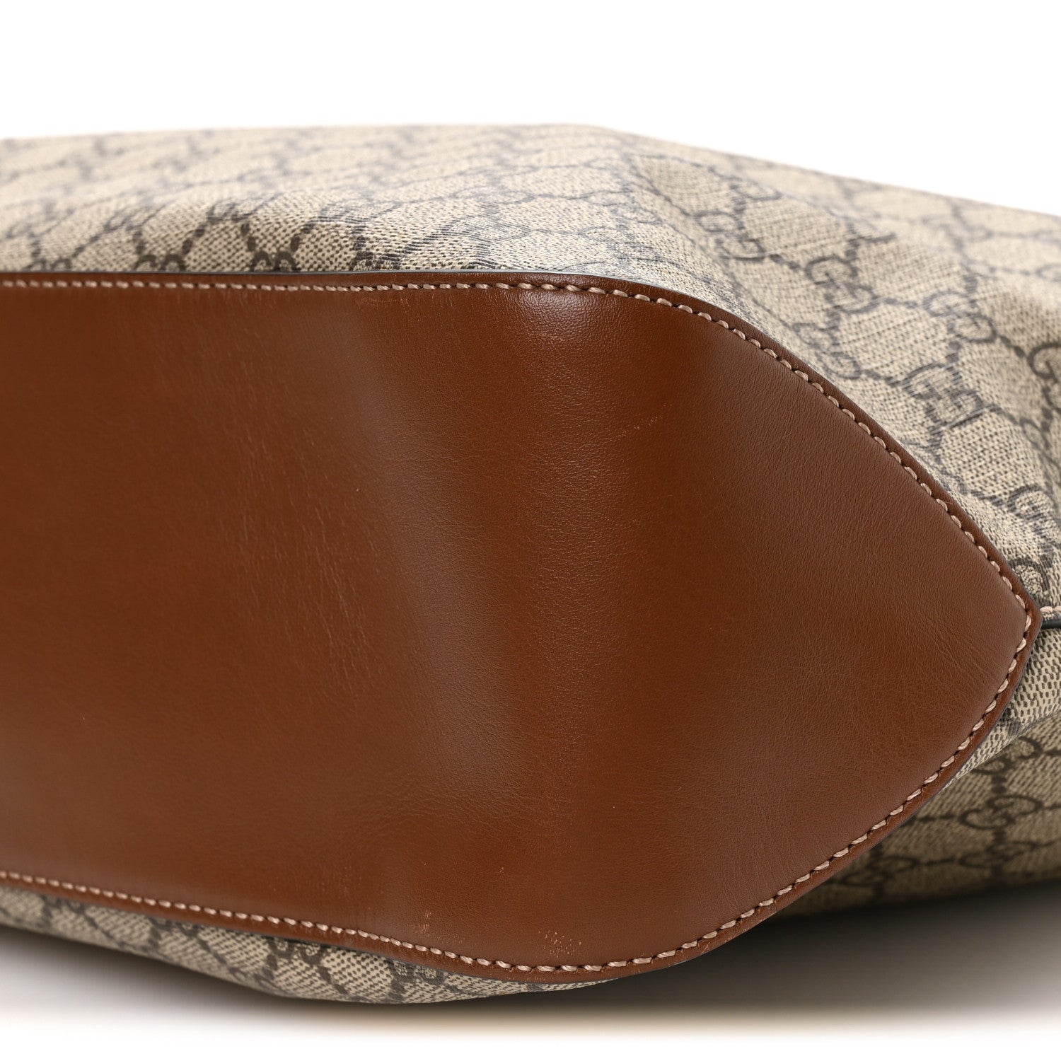 Gucci GG Supreme Monogram Large Linea A Hobo Light Brown 10 of 10