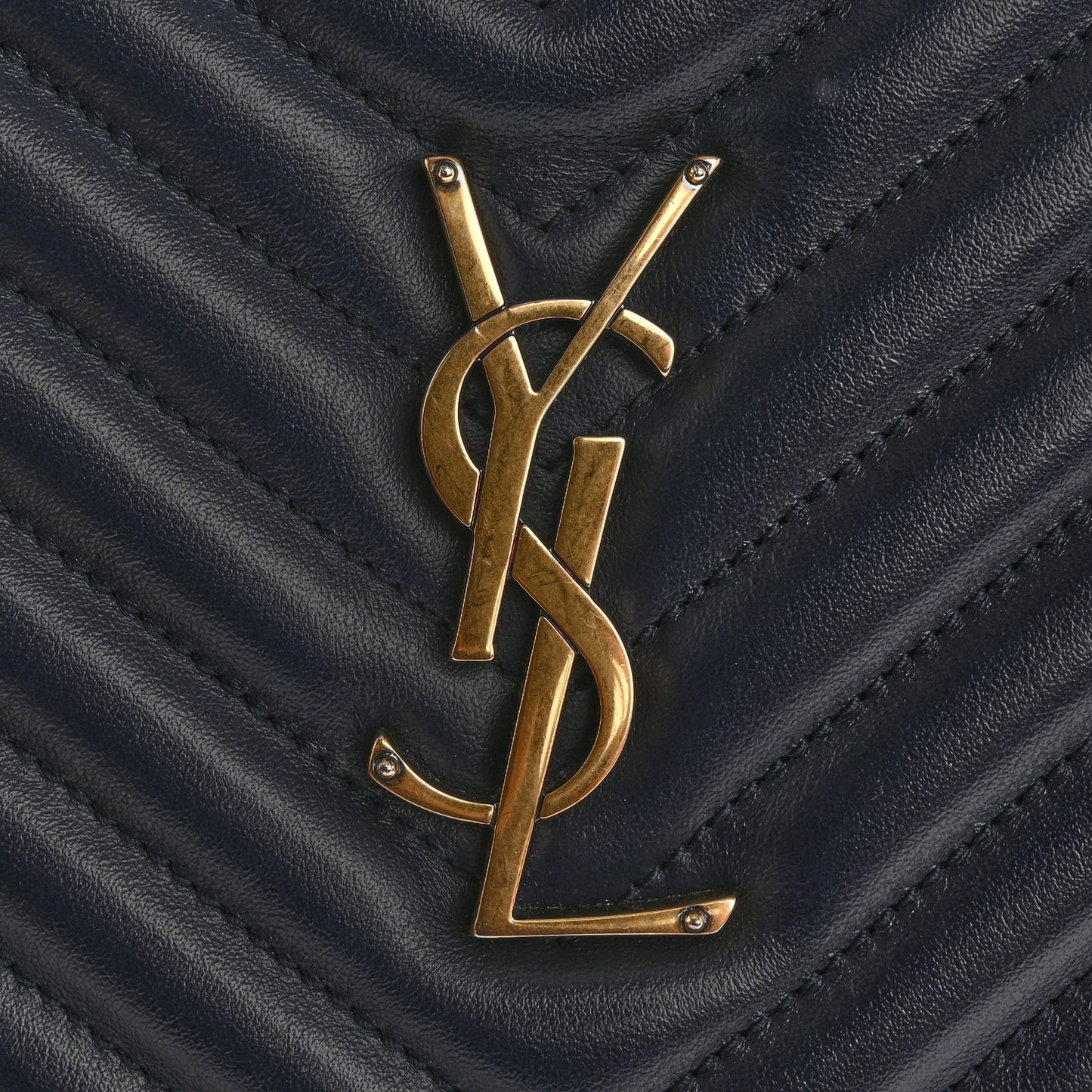 Calfskin Matelasse Monogram Lou Camera Bag Navy