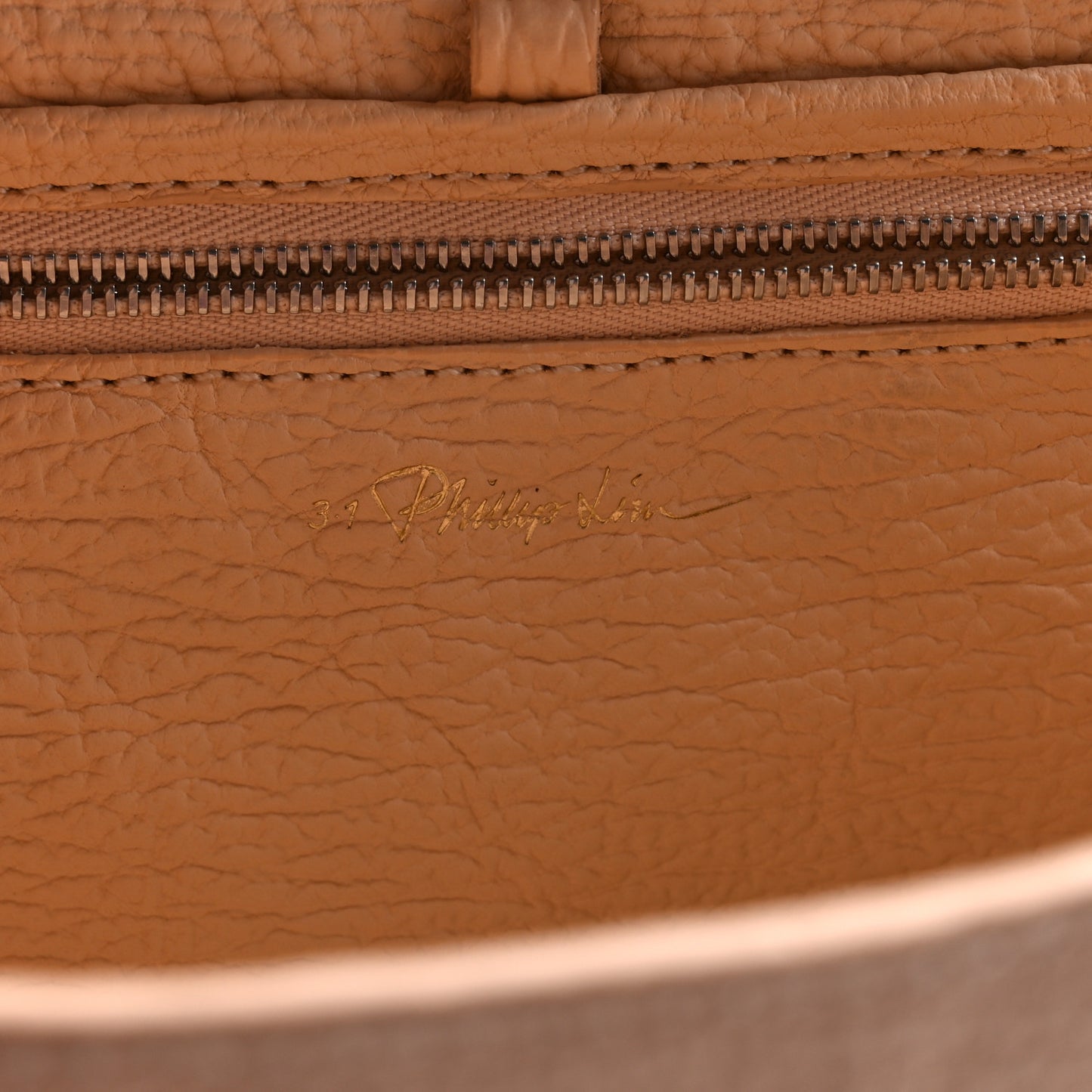 Textured Calfskin Medium Pashli Satchel Peach