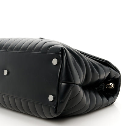 Saint Laurent Calfskin Y Quilted Monogram Large Loulou Chain Satchel Black 11 of 11