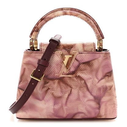 Louis Vuitton Lizard Mini Capucines Pink Multicolor 1 of 9
