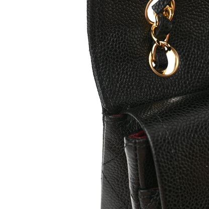 Chanel Caviar Quilted Medium Double Flap Black 11 of 12