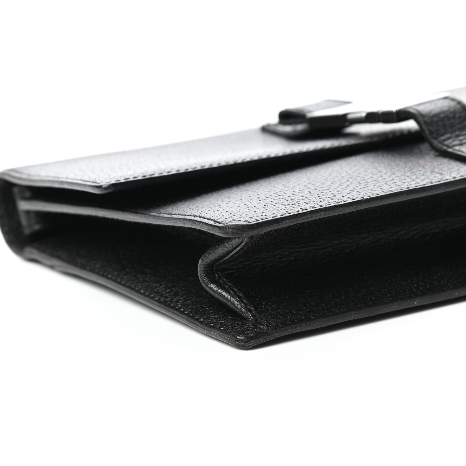 Gucci Calfskin Wristlet Clutch Black 10 of 11