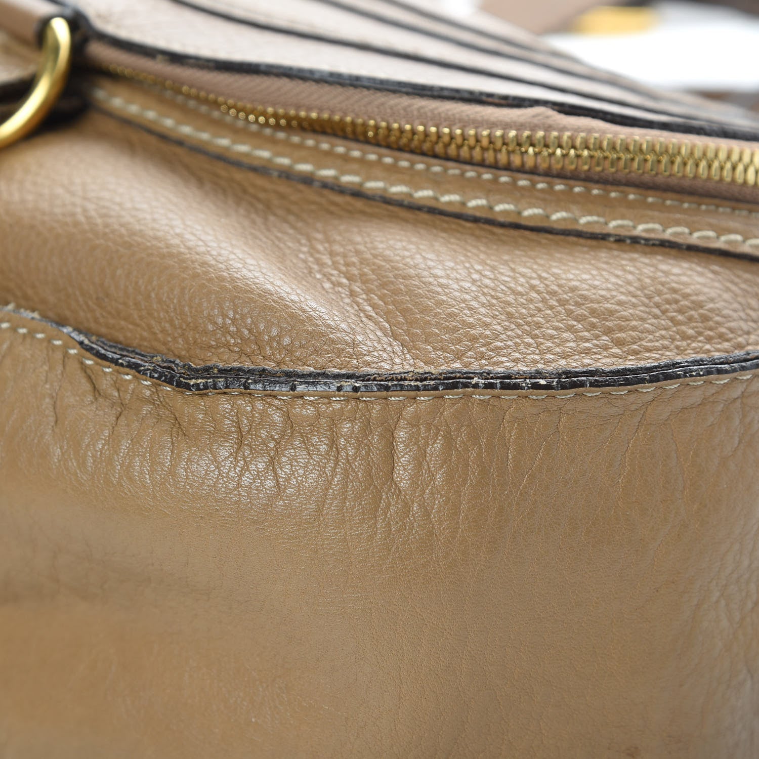 Chloe Calfskin Medium Marcie Round Zip Crossbody Bag Nut 10 of 18