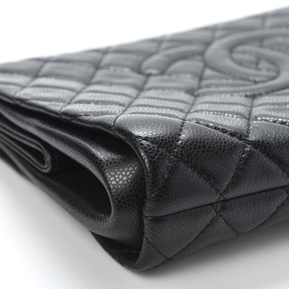 Chanel Caviar Quilted CC Large Clutch Black 5 of 10