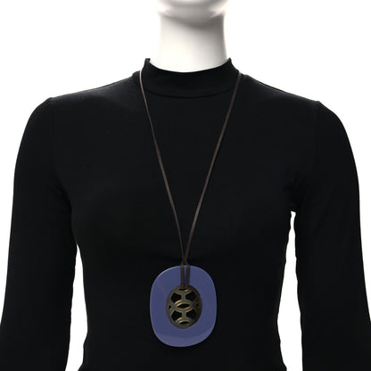Hermes Buffalo Horn Lacquer Lift Necklace 2 of 5