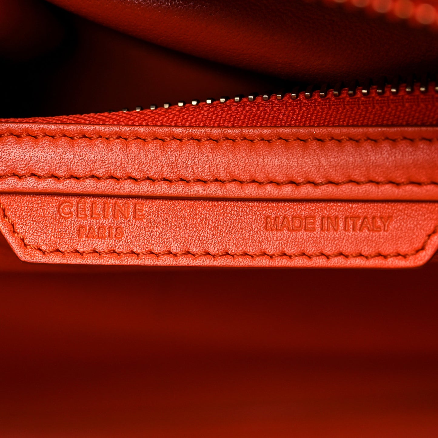 Smooth Calfskin Mini Luggage Orange