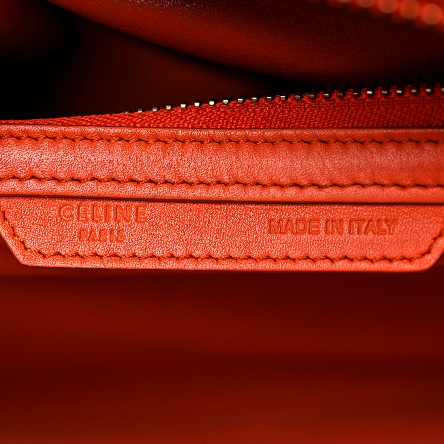 Celine Smooth Calfskin Mini Luggage Orange 6 of 32