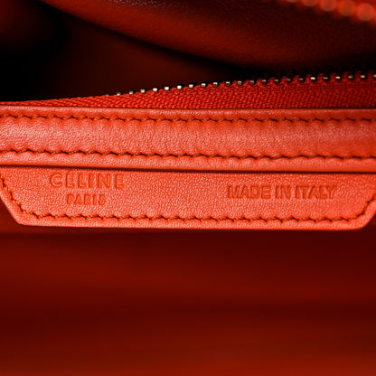 Celine Smooth Calfskin Mini Luggage Orange 6 of 32