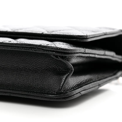 Chanel Caviar Quilted Wallet on Chain WOC Black 11 of 13