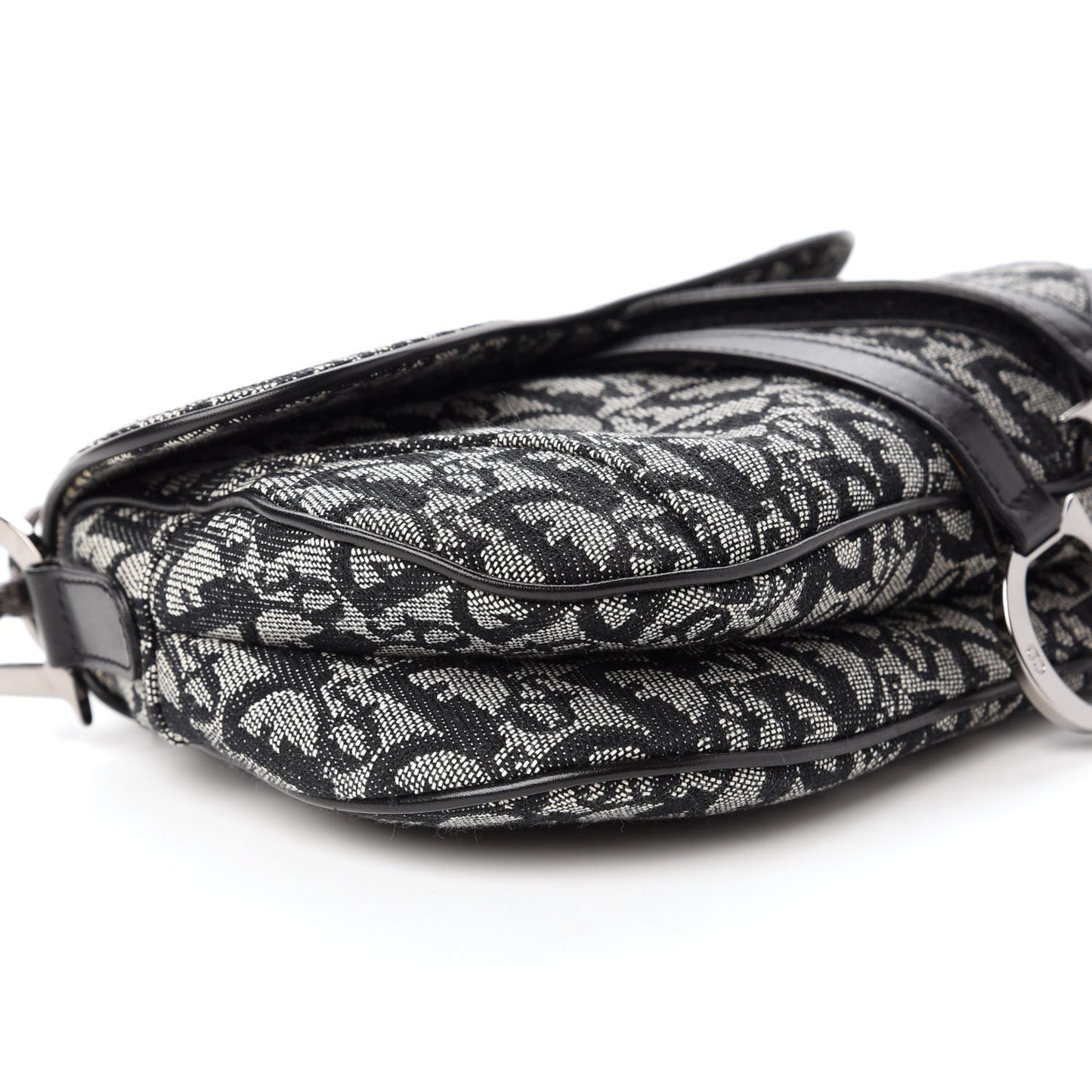 Monogram Double Saddle Bag Black