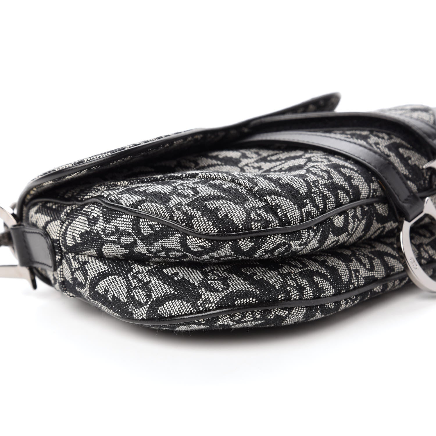 Christian Dior Monogram Double Saddle Bag Black 6 of 10