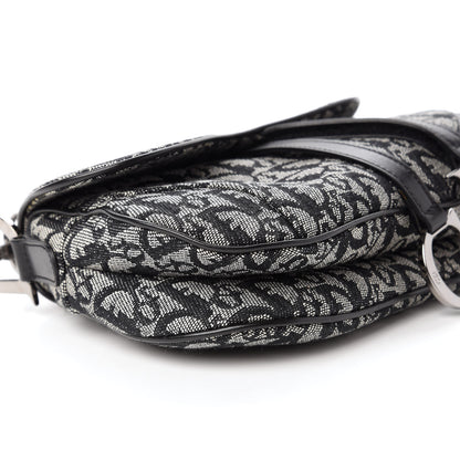 Christian Dior Monogram Double Saddle Bag Black 6 of 10