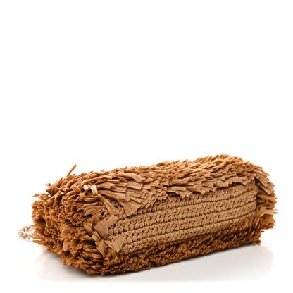 Chanel Raffia Fringe Nano Kelly Shopper Dark Beige 4 of 11