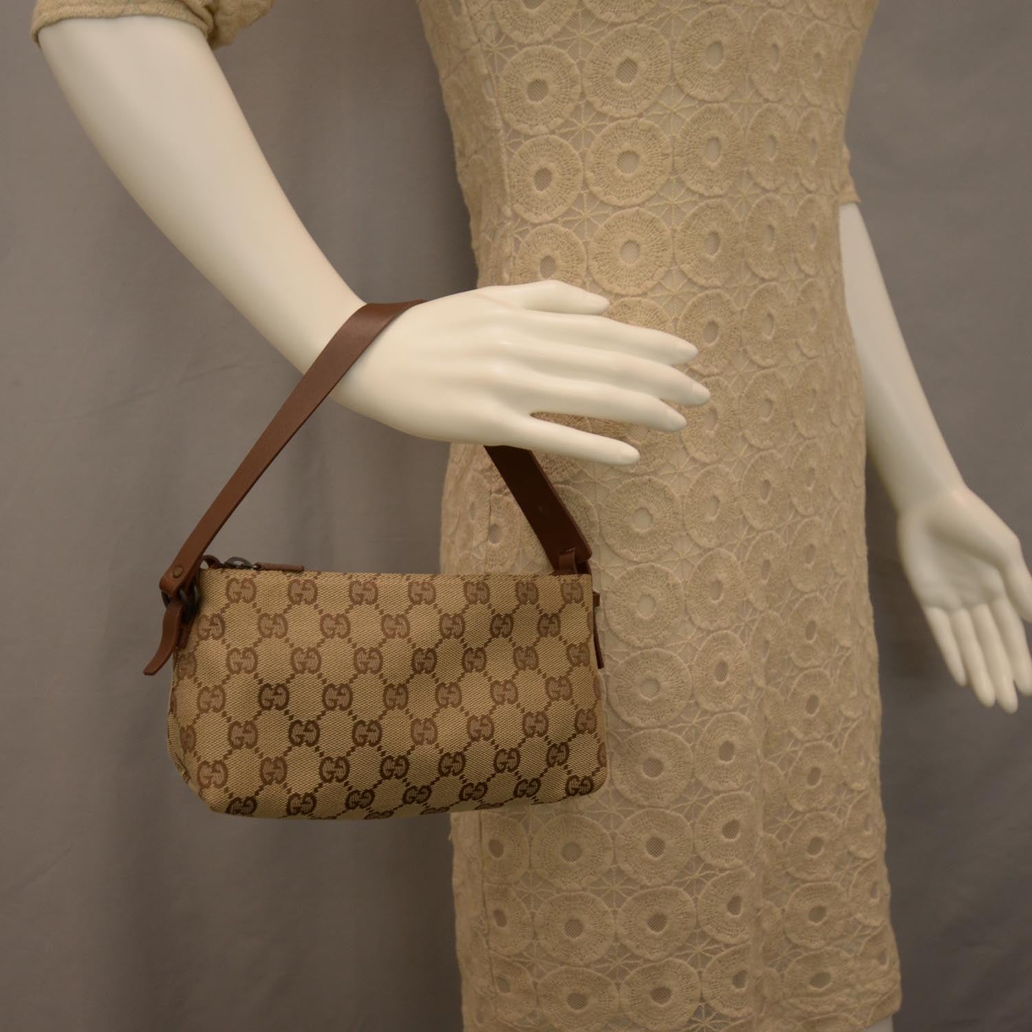 Gucci Monogram Pochette Brown 2 of 8