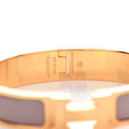 Hermes Enamel Narrow Clic Clac H Bracelet PM Marron Glace 4 of 4