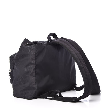 Gucci Nylon Monogram Small Single Buckle Backpack Black 3 of 10