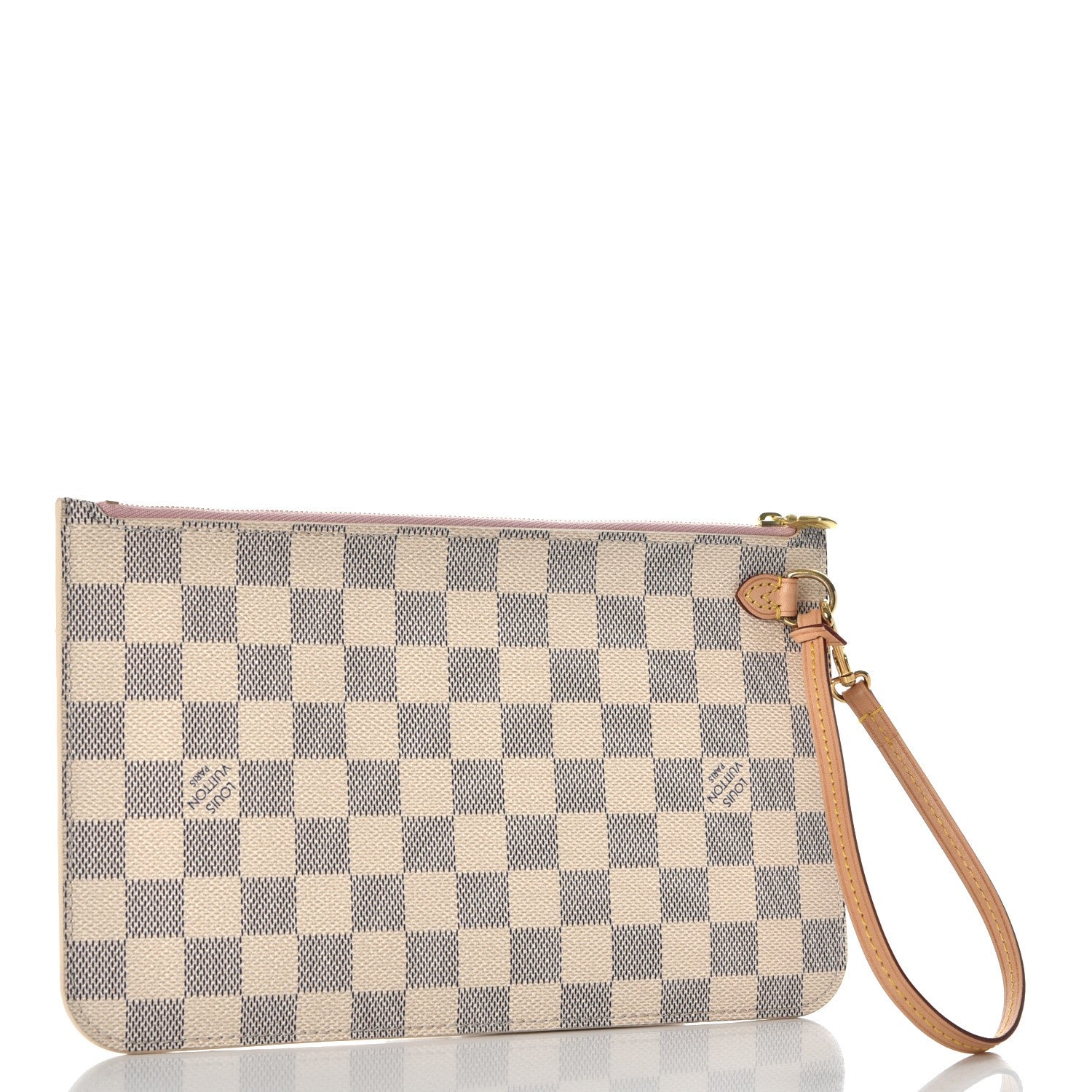 Louis Vuitton Damier Azur Neverfull MM GM Pochette Rose Ballerine 3 of 8