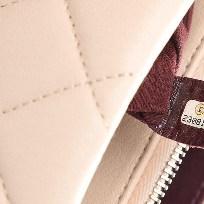 Chanel Shiny Sheepskin Quilted Small Trapezio Flap Beige 7 of 9