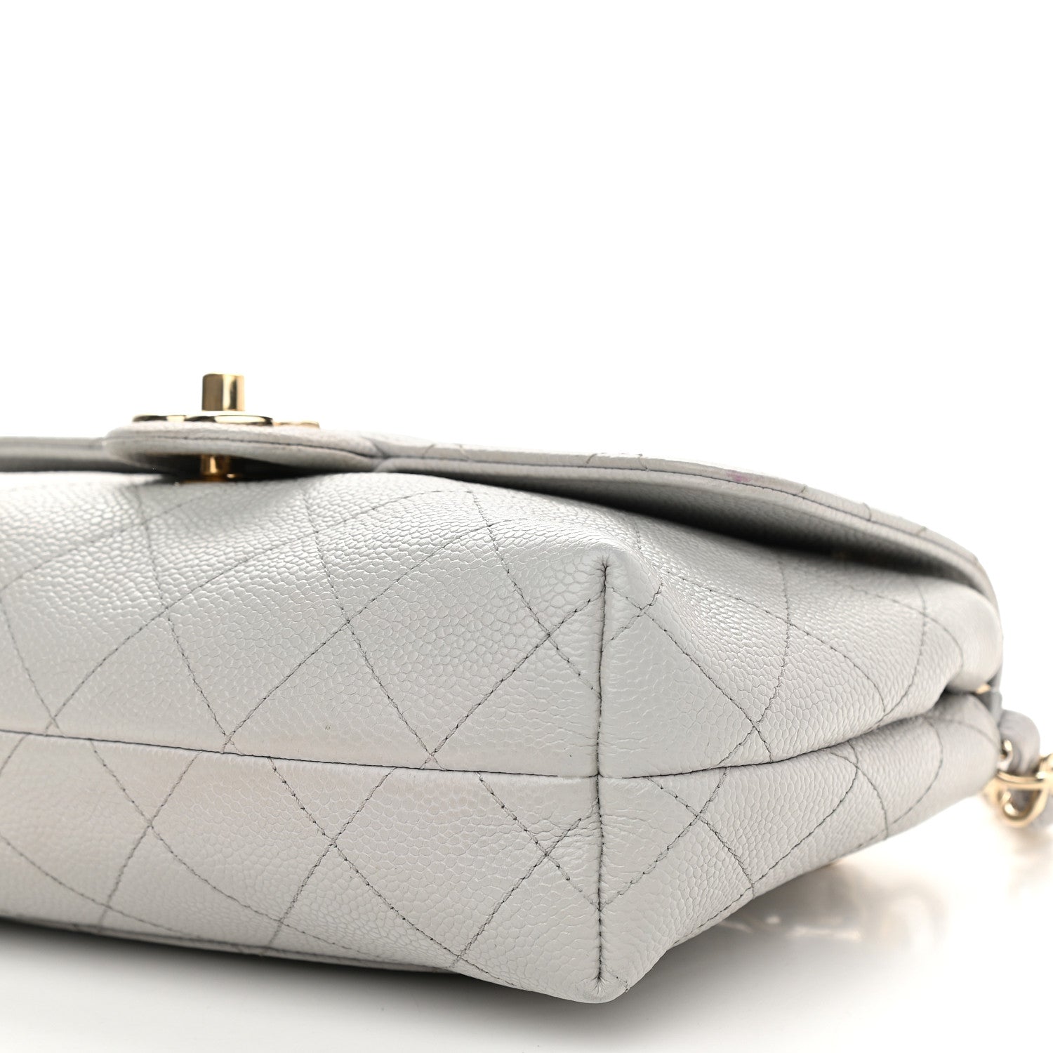 Chanel Caviar Quilted Small City Walk Flap Light Grey 9 of 10