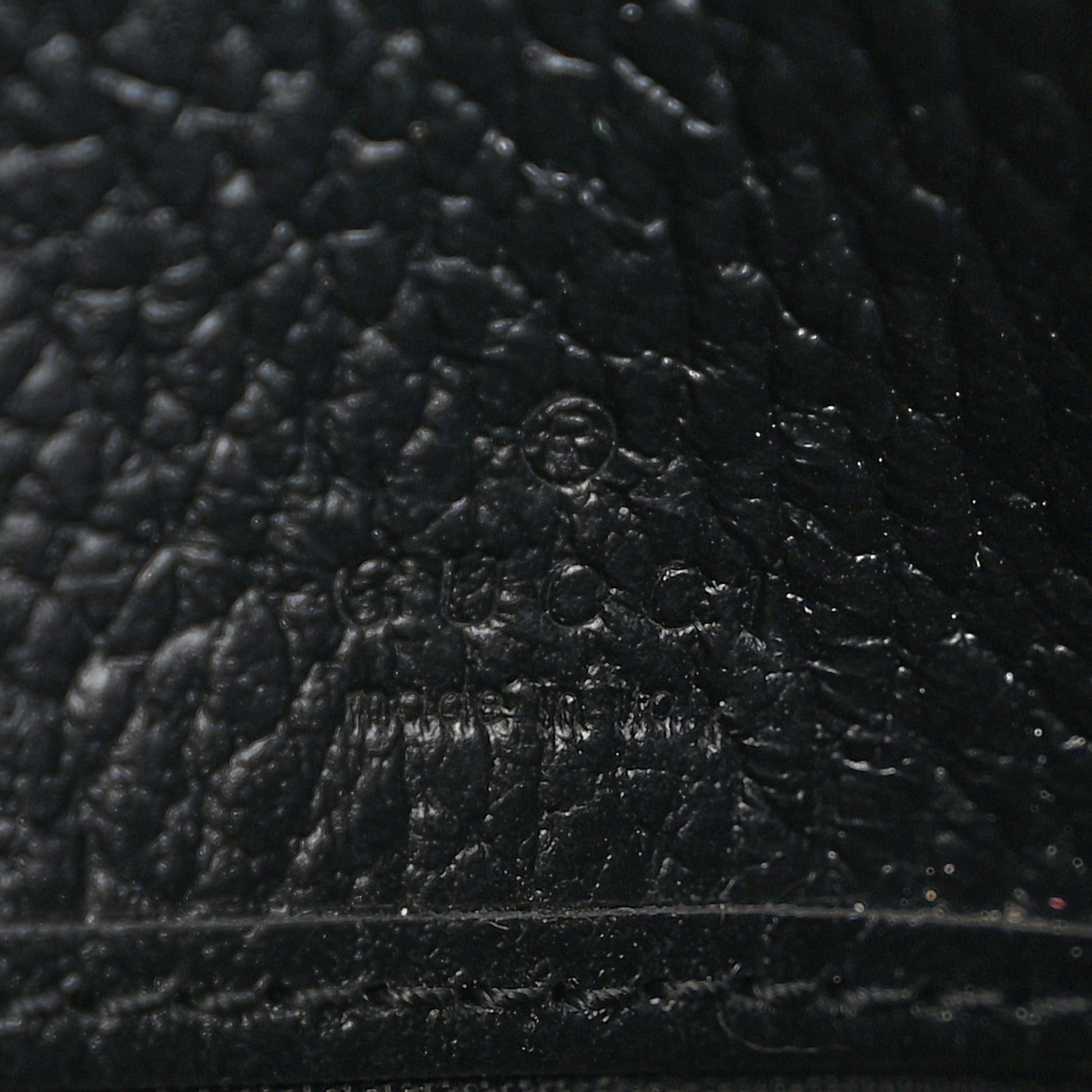 Gucci Dollar Calfskin GG Supreme Monogram Petite GG Marmont Wallet Chain Bag Black Beige Ebony 5 of 7