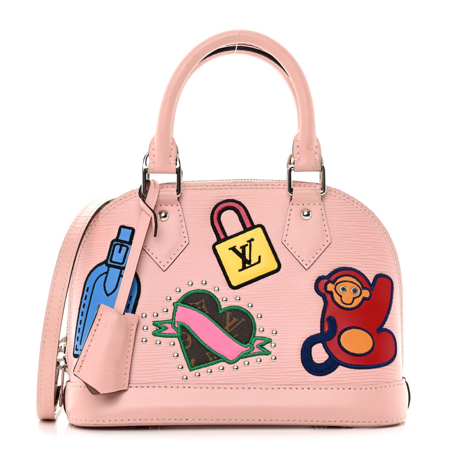 Louis Vuitton Epi Stickers Alma BB Rose Ballerine 1 of 16