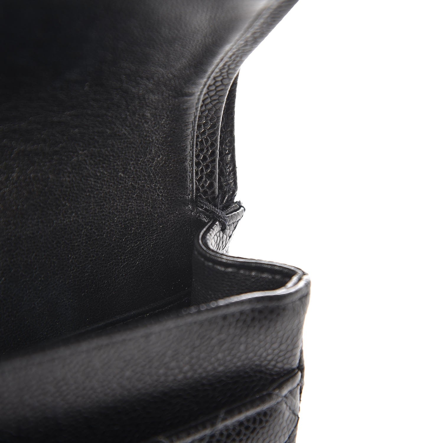 Chanel Caviar Quilted Medium Double Flap Black 12 of 13
