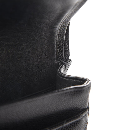 Chanel Caviar Quilted Medium Double Flap Black 12 of 13