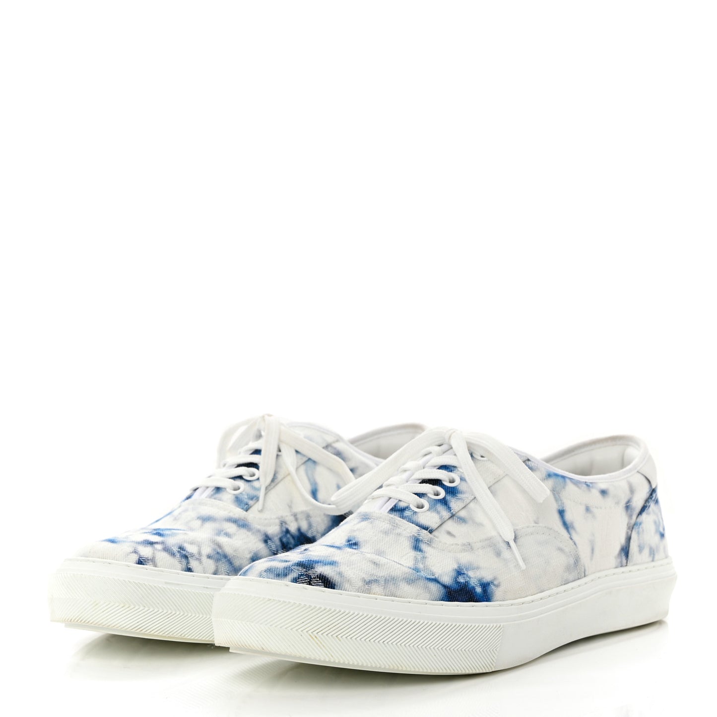 Denim Monogram Mens Trocadero Tie Dye Sneakers 10.5 Marine
