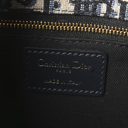 Christian Dior Oblique 30 Montaigne Flap Bag Blue 6 of 9