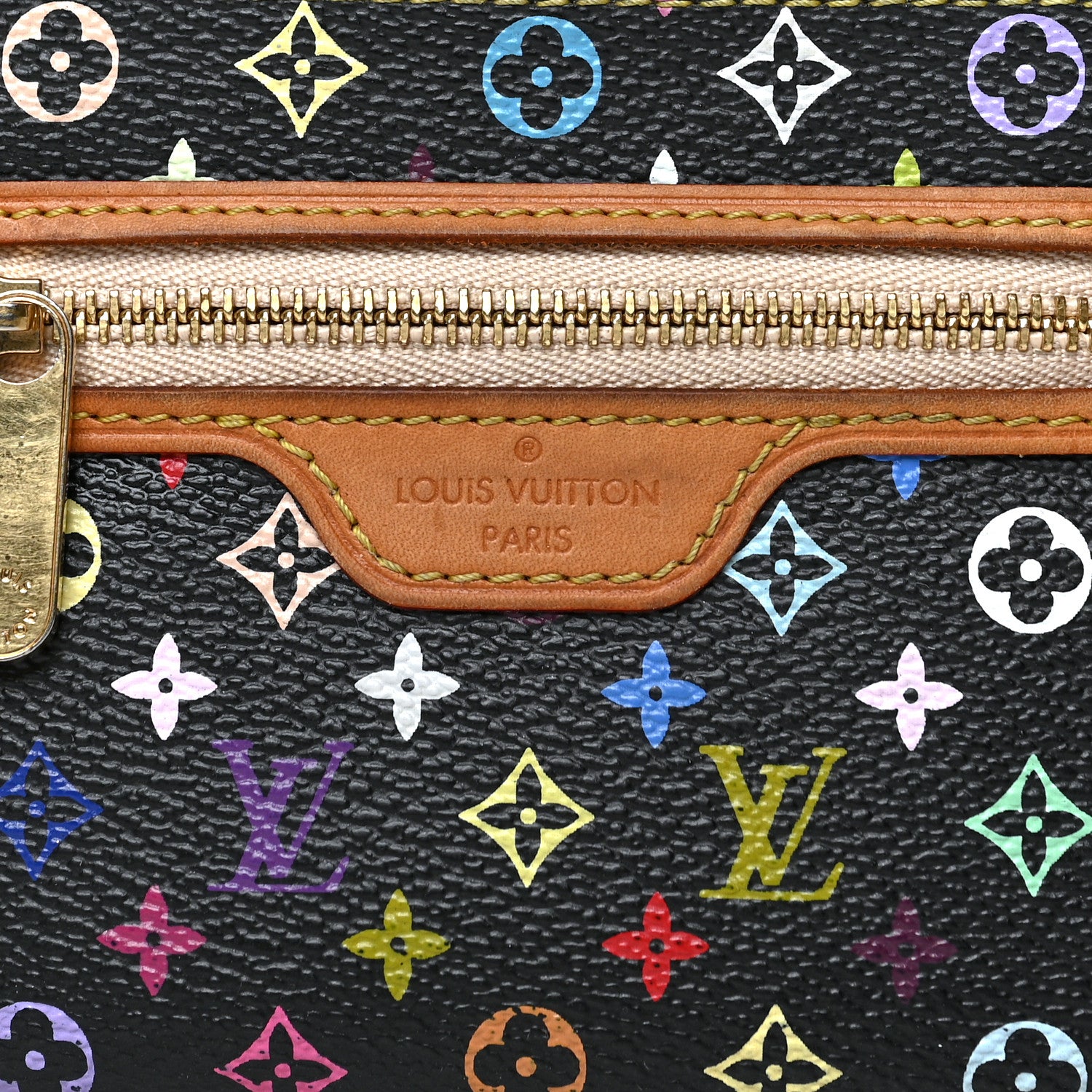 Louis Vuitton Monogram Multicolor Pochette Plate MM Black 6 of 6