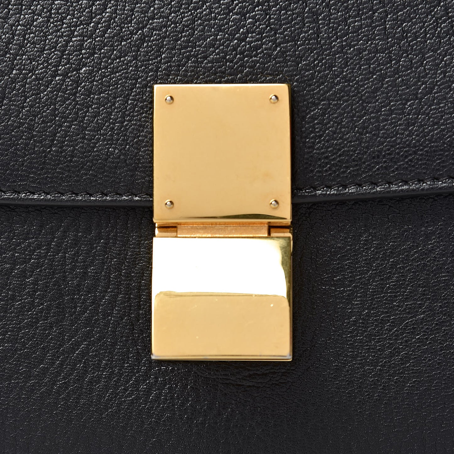 Goatskin Medium Classic Box Flap Bag Black