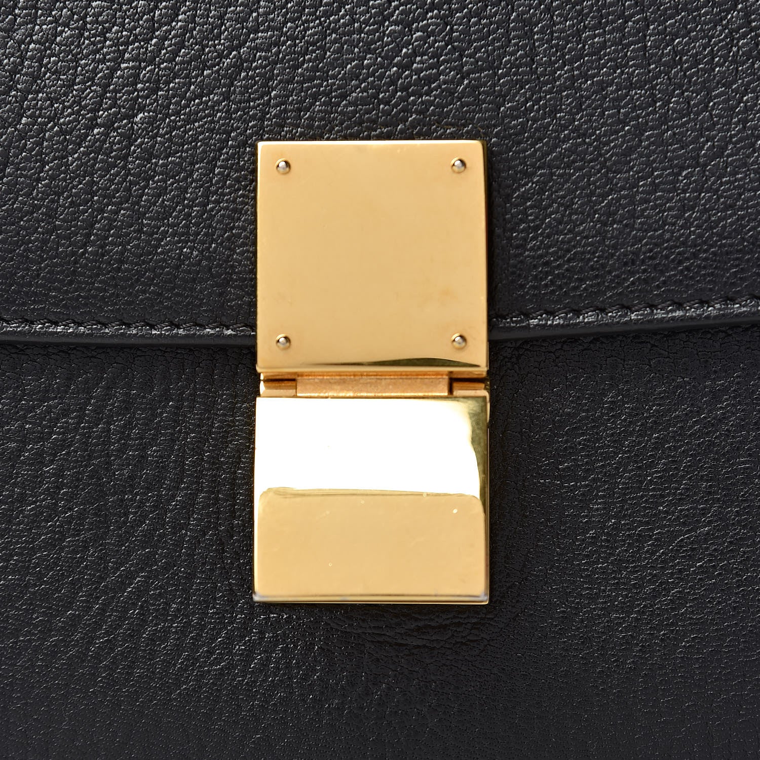 Celine Goatskin Medium Classic Box Flap Bag Black 15 of 17