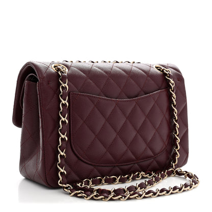 Chanel Caviar Quilted Small Double Flap Burgundy 3 of 11
