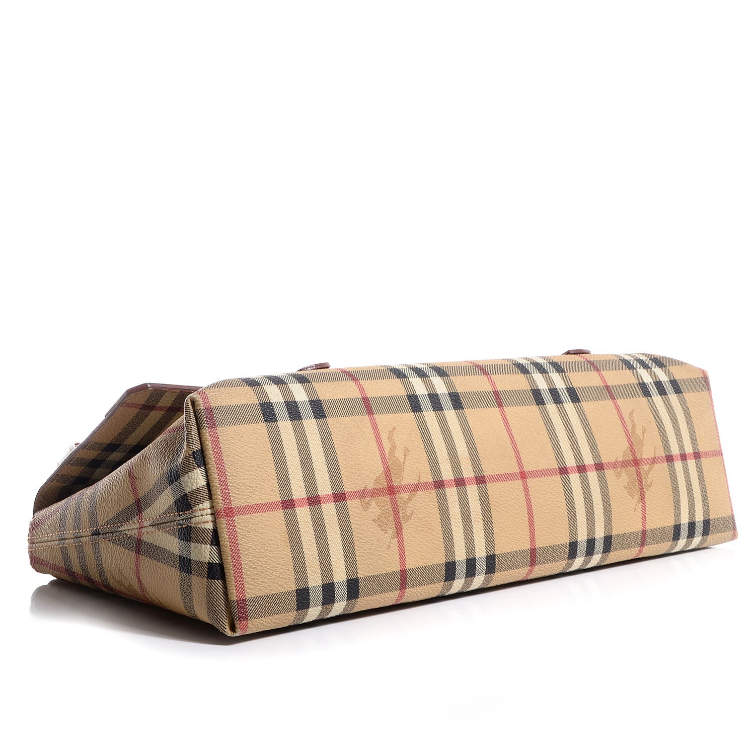 Burberry Haymarket Check Shoulder Flap Bag Brown 4 of 7