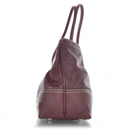 Gucci Leather New Britt Tote Red 4 of 9