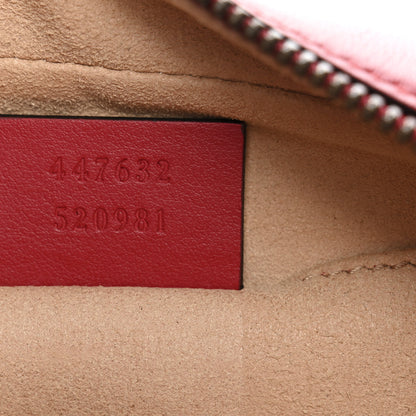 Gucci Calfskin Matelasse Small GG Marmont Chain Shoulder Bag Hibiscus Red 11 of 20